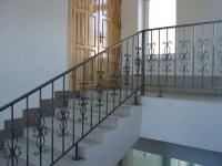 Кованое ограждение с поворотом