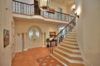 Ограждение лестниц с элементами ковки