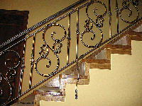 Кованое ограждение с элементами ковки